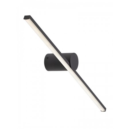 Wall lamp Smarter Row, metal, sand black, LED, 12W, 793 lumens, neutral white 4000K, L.60 cm, IP44