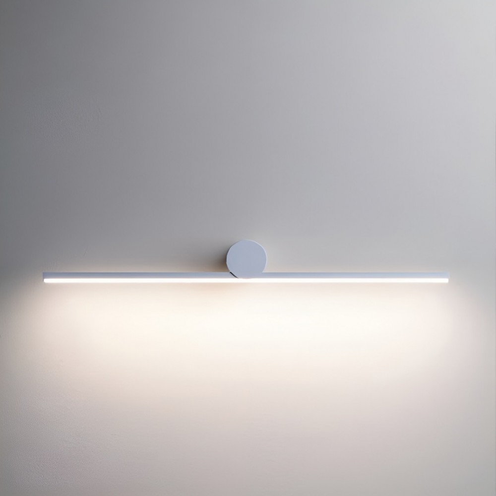 Wall lamp Smarter Row, metal, sand white, LED, 18W, 1022 lumens, neutral white 4000K, L.90 cm, IP44