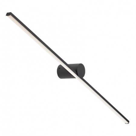 Wall lamp Smarter Row, metal, sand black, LED, 18W, 982 lumens, warm white 3000K, L.90 cm, IP44
