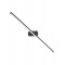 Wall lamp Smarter Row, metal, sand black, LED, 18W, 982 lumens, warm white 3000K, L.90 cm, IP44