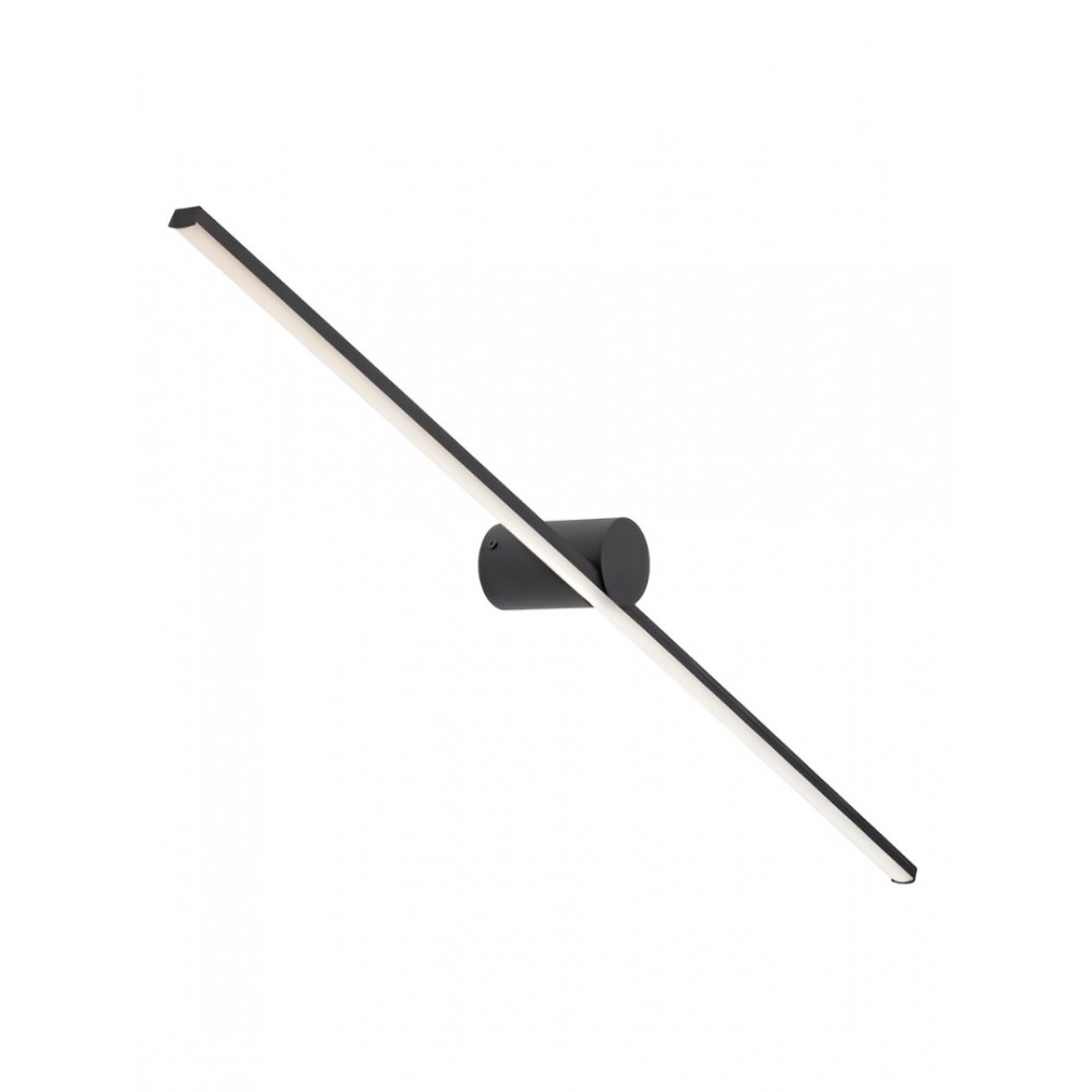 Wall lamp Smarter Row, metal, sand black, LED, 18W, 1022 lumens, neutral white 4000K, L.90 cm, IP44