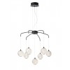 Suspension Smarter Gianet, metal, sand black, LED, 28W, 2439 lumens, warm white 3000K, L.65 cm