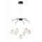 Suspension Smarter Gianet, metal, sand black, LED, 28W, 2439 lumens, warm white 3000K, L.65 cm