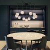 Suspension Smarter Gianet, metal, sand black, LED, 42W, 3663 lumens, warm white 3000K, L.80 cm