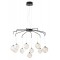 Suspension Smarter Gianet, metal, sand black, LED, 42W, 3663 lumens, warm white 3000K, L.80 cm