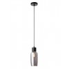 Suspension Smarter Atlantis, metal, smoky glass, sand black, 1XE27, D.11 cm