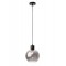 Suspension Smarter Atlantis, metal, smoky glass, sand black, 1XE27, D.20 cm