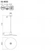 Suspension Smarter Fresno, metal, natural wood, sand black, 1XE27, D.40 cm