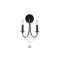 Wall lamp Smarter Aphrodite, metal, sand black, 2XE14, H.48 cm