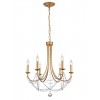 Chandelier Smarter Aphrodite, metal, matt gold, 6XE14, D.60 cm
