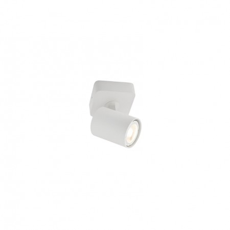 Wall/ ceiling lamp Smarter Cameo, metal, matt white, 1XGU10, H.10 cm