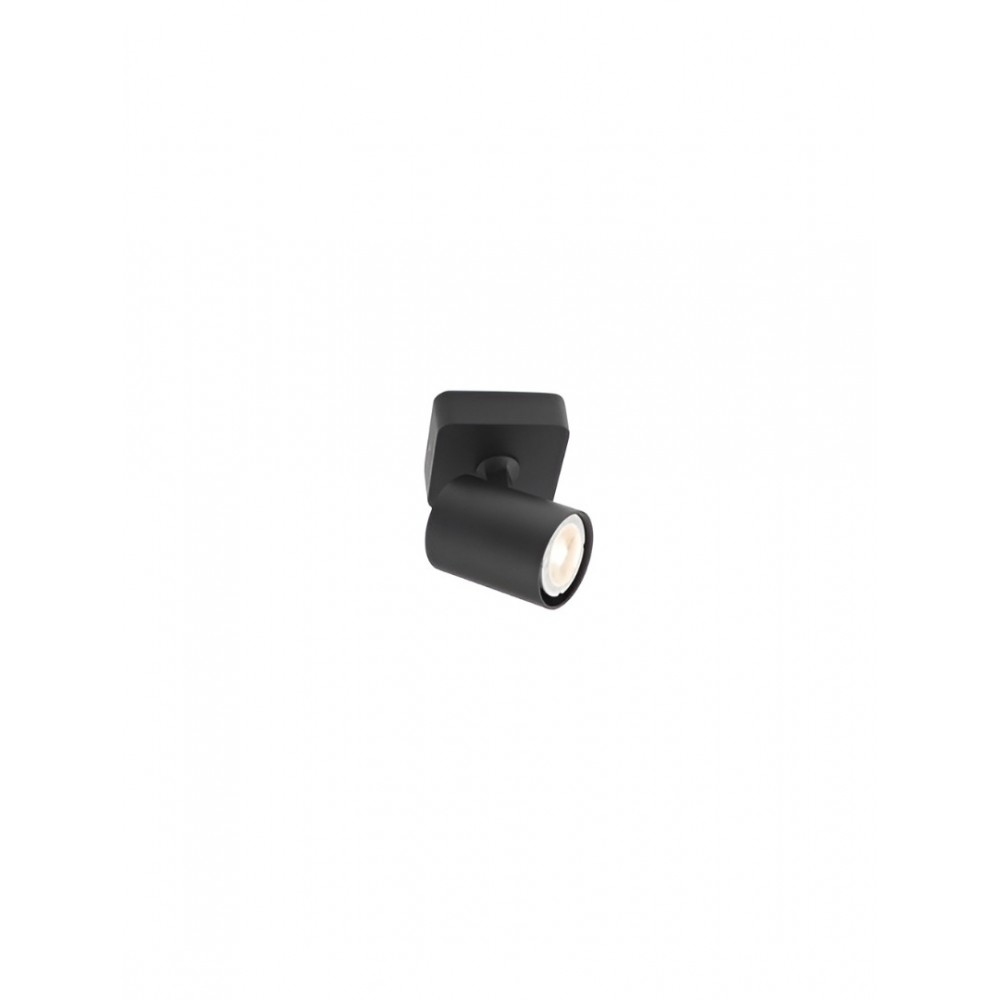 Wall/ ceiling lamp Smarter Cameo, metal, matt black, 1XGU10, H.10 cm