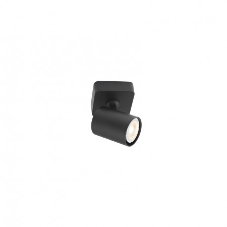 Wall/ ceiling lamp Smarter Cameo, metal, matt black, 1XGU10, H.10 cm