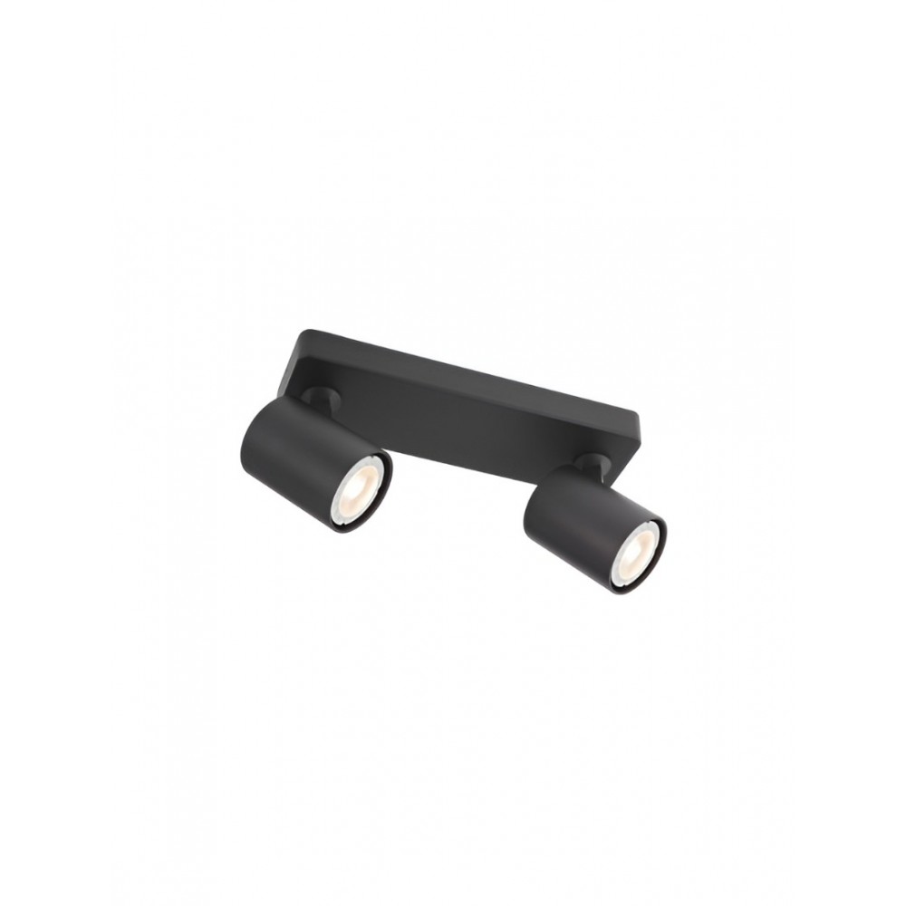 Wall/ ceiling lamp Smarter Cameo, metal, matt black, 2XGU10, L.25 cm