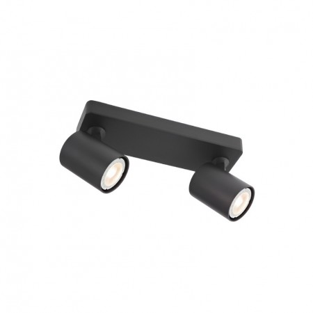 Wall/ ceiling lamp Smarter Cameo, metal, matt black, 2XGU10, L.25 cm
