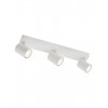 Ceiling lamp Smarter Cameo, metal, matt white, 3XGU10, L.45 cm