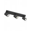 Ceiling lamp Smarter Cameo, metal, matt black, 3XGU10, L.45 cm