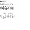 Wall/ceiling lamp Smarter Crius, metal, matt brass/matt black, 1XGU10, H.11 cm