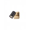 Wall/ceiling lamp Smarter Crius, metal, matt brass/matt black, 1XGU10, H.11 cm