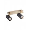 Wall/ceiling lamp Smarter Crius, metal, matt brass/matt black, 2XGU10, L.24 cm