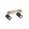 Wall/ceiling lamp Smarter Crius, metal, matt brass/matt black, 2XGU10, L.24 cm