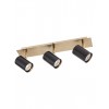 Wall/ceiling lamp Smarter Crius, metal, matt brass/matt black, 3XGU10, L.40 cm