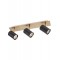 Wall/ceiling lamp Smarter Crius, metal, matt brass/matt black, 3XGU10, L.40 cm
