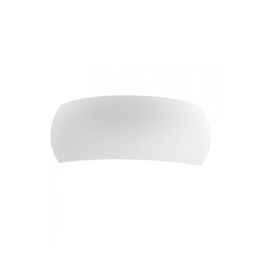 Wall lamp Smarter Brow, plastic, matt white, 1XE14, L.27 cm