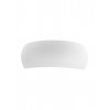 Wall lamp Smarter Brow, plastic, matt white, 1XE14, L.27 cm