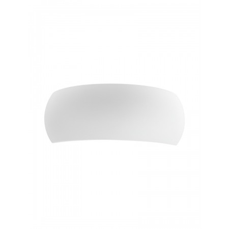 Wall lamp Smarter Brow, plastic, matt white, 1XE14, L.27 cm