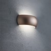 Wall lamp Smarter Brow, plastic, matt gold, 1XE14, L.27 cm