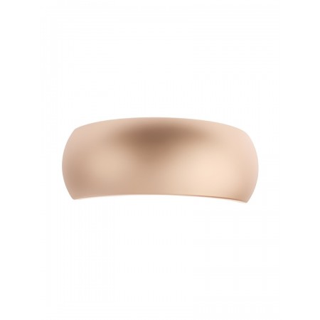 Wall lamp Smarter Brow, plastic, matt gold, 1XE14, L.27 cm