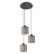 Suspension Smarter Vanilla, metal, black, 3XE27, D.34 cm