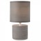 Table lamp Smarter Cilly, ceramics, textile, grey, 1XE14, H.27 cm
