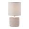 Table lamp Smarter Cilly, ceramics, textile, beige, 1XE14, H.27 cm