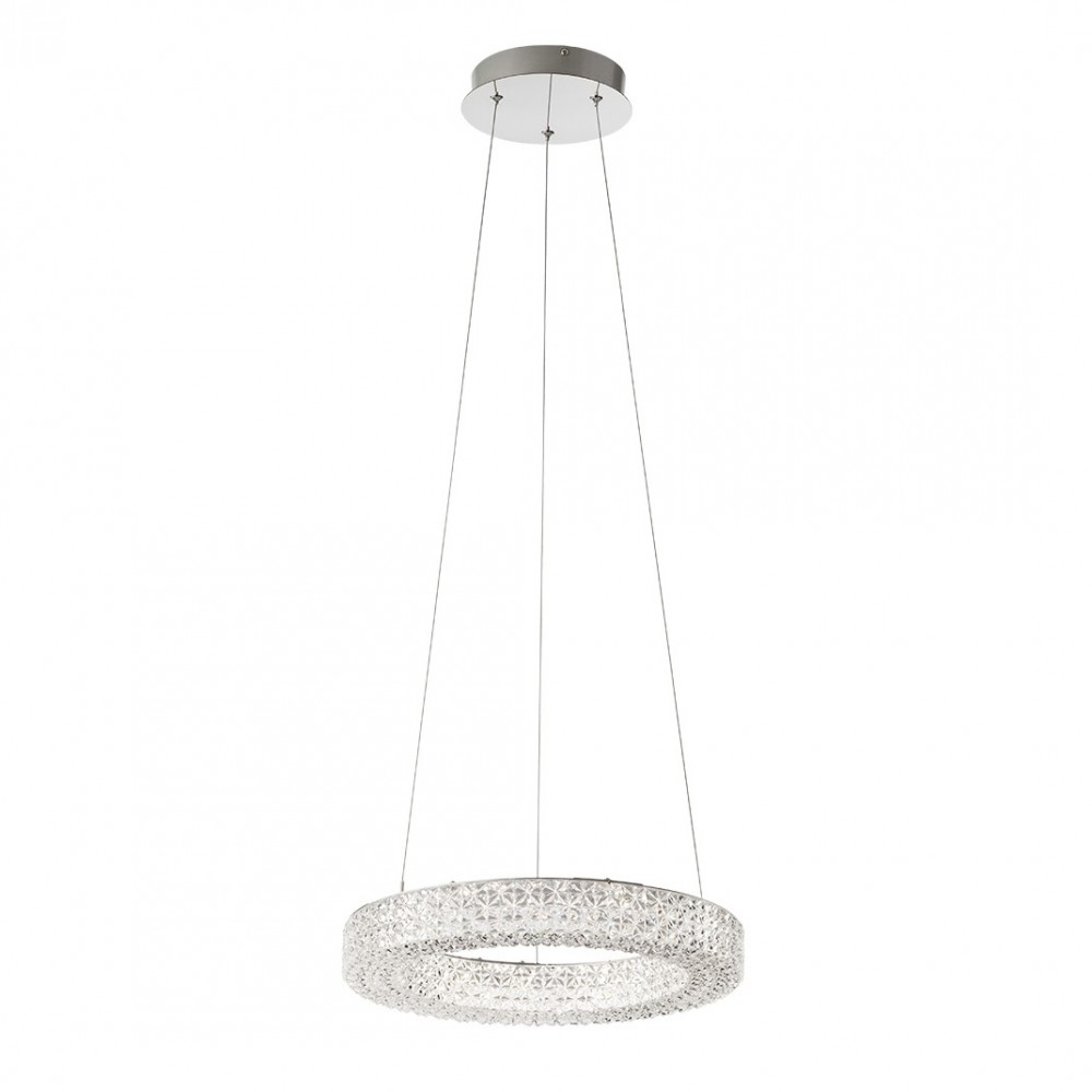 Suspension Smarter Metis, metal, chrome, LED, 24W, 2134 lumens, neutral white 4000K, D,40 cm