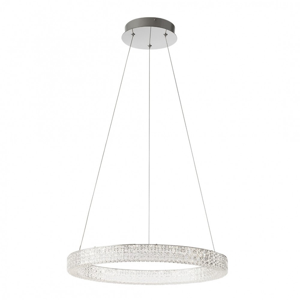 Suspension Smarter Metis, metal, chrome, LED, 40W, 4007 lumens, neutral white 4000K, D.60 cm
