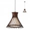 Suspension Smarter Shanghai, metal, wood, glass, weng, 1XE27, D.32 cm