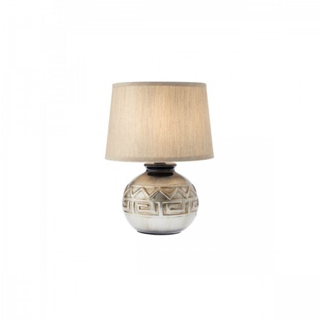 Table lamp Smarter Mya, metal, ceramic, silver/bronze, 1XE27, H.27 cm