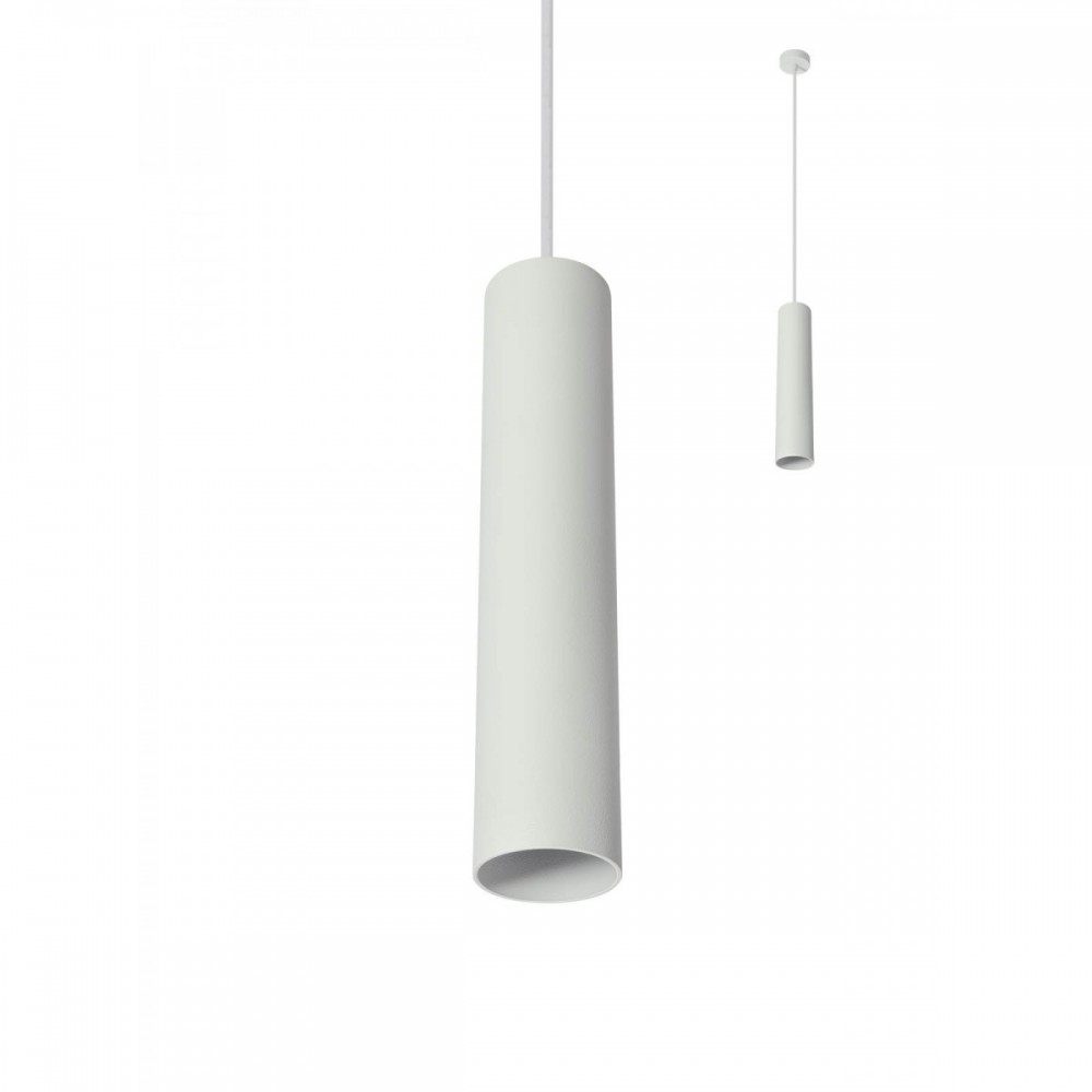 Suspension Smarter Axis, metal, matt white, 1XGU10, H.90 cm