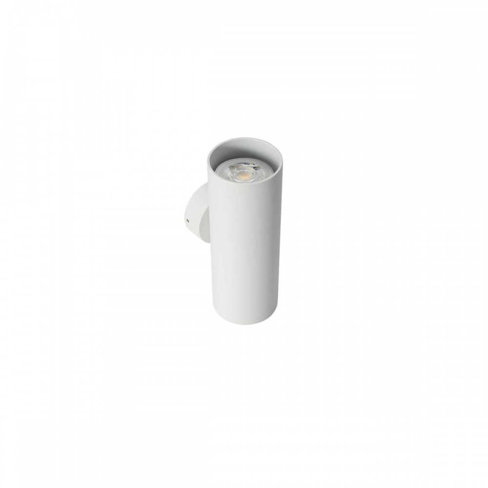 Wall lamp Smarter Axis, metal, matt white, 2XGU10, H.16 cm