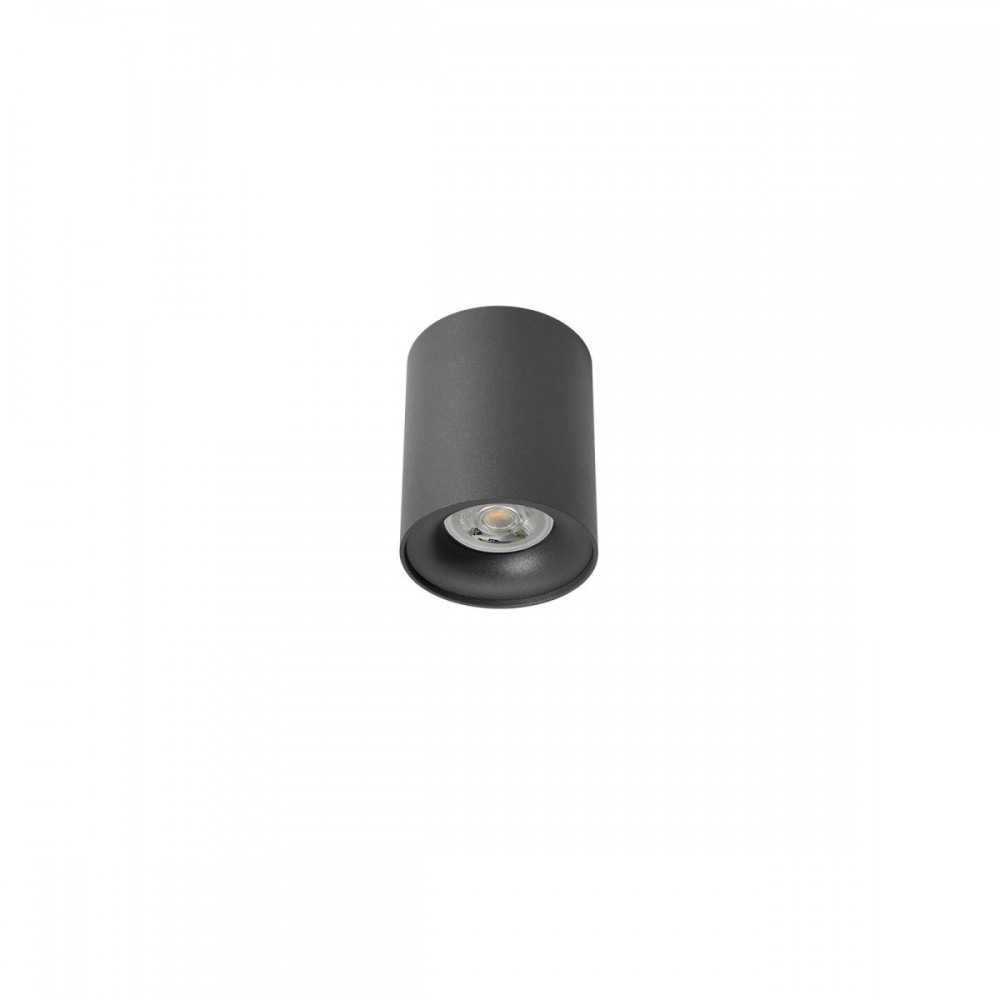Ceiling lamp Smarter Koa, metal, matt black, 1XGU10, D.8 cm