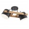 Ceiling lamp Smarter Pooh, metal, wood, black, 2XE27, L.51 cm
