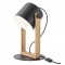 Table lamp Smarter Pooh, metal, wood, black, 1XE27, H.39 cm