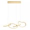 Suspension Redo Bias, metal, matt gold, LED CCT, 90W, 9433 lumens, 3000K/4500K/6500K, L.120 cm
