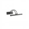 Wall lamp Redo Ikon, metal, sand black, LED, 7,3W, 453 lumens, warm white 3000K, L.30 cm