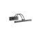 Wall lamp Redo Ikon, metal, sand black, LED, 7,3W, 453 lumens, warm white 3000K, L.30 cm