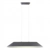 Pendant lamp Redo Akira, metal, sound-absorbing felt, dark grey/grey, LED, 23,5W, 1850 lumens, warm white 3000K, L.109 cm