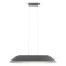 Pendant lamp Redo Akira, metal, sound-absorbing felt, dark grey/grey, LED, 23,5W, 1850 lumens, warm white 3000K, L.109 cm