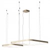 Suspension Redo Orion, metal, silver coffee, dimmable, LED CCT, 96W, 6008 lumens, 2700K/3000K/4000K, L.50/75 cm